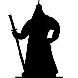 이순신 (李舜臣) 동상 (바탕 하얀색)