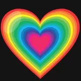Rainbow Love Heart 
