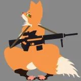 Fox Woman with Rifle