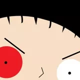 Stewie blood shot eye