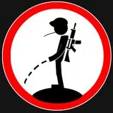 Stickman Pinkelt vom Berg