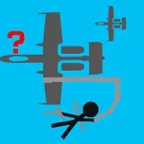 stickman stealing a jet