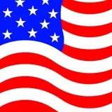 Waving American Flag