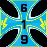 San Diego Chargers Iron Cross (Home Colors)