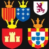 Royal Crests of Iberia Peninsula ,Hispania Kingdoms, Portugal, Castella,Catalunia,Galiza,Navarra,León ; A Iberia é nossa!