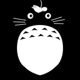 Totoro Black and White