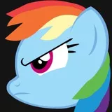Rainbow Dash daring face