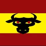 bandera de españa con toro