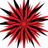 Spiked Stars(black an orange)