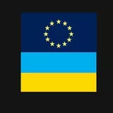 Ukraine and EU flag