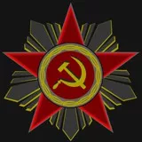 Russian Military Medal Gold Accent