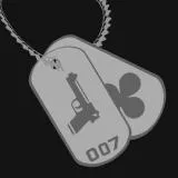 James Bond 007 Dogtag Emblem