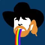 ginger chuck norris, rainbows