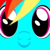 Rainbow Dash's face