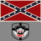 Confederate Battle Flag Patch (Antique)