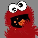 COOKIE MONSTER red