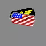 American Flag Dog Tag