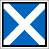 Scottish Flag Patch