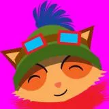 Teemo Purple Background (change coat color)