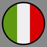 Italian flag - Round