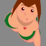 Sexy bikini girl (Green)