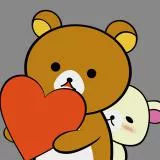 ハートを届けにきた　くま