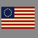 Civil War Era American Flag w/ off white color