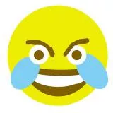 Crying laughter emoji