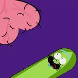 pickle rick t-bag