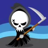 Grim Reaper on Blue