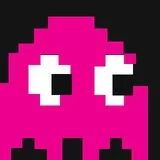 pacman pink ghost